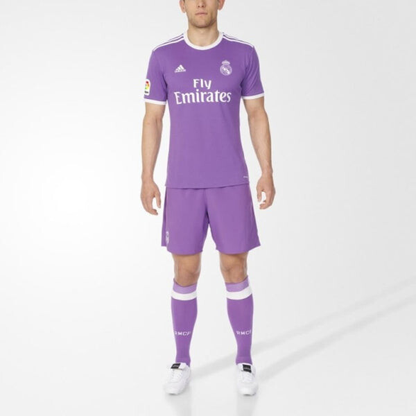 Футболка adidas MENS Real Madrid adidas 2016/17 Home Jersey Football Soccer Shirt Purple, фиолетовый — фото 3