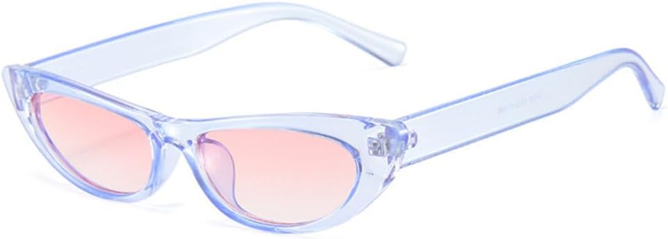 

Маленькие солнцезащитные очки «кошачий глаз» для женщин, винтажная оправа с леопардовым принтом, панк-очки, защита от ультрафиолета UV400, сине-розовые, один размер MTZJH, One Color