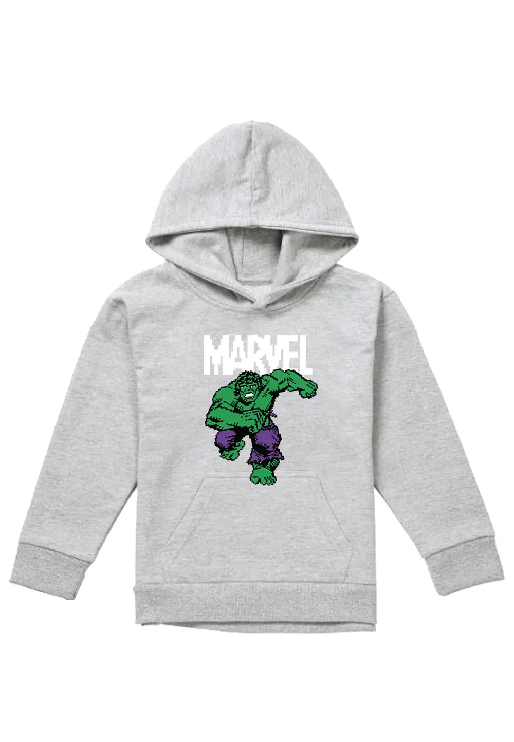 Детская худи Marvel Hulk Pixel, серый — фото 4