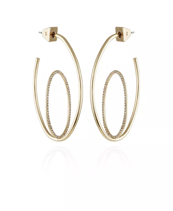 

Двойные серьги-кольца Orbital Vince Camuto, gold