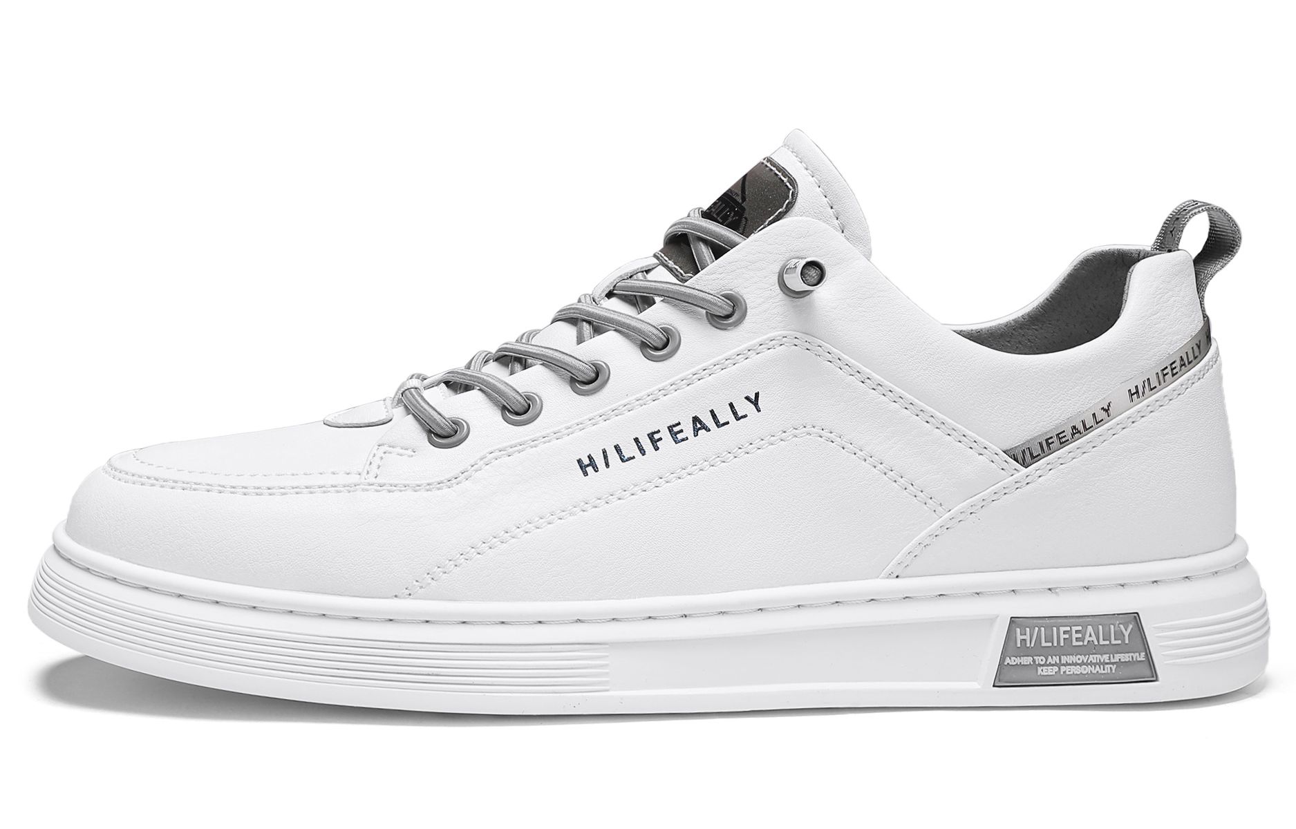 

HLA Стильные скейтерские кроссовки мужские бело-серые, цвет White Gray