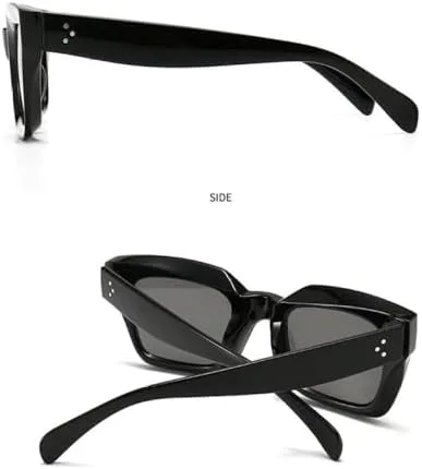 

Солнцезащитные очки «кошачий глаз» в стиле ретро, ​​квадратные, сине-фиолетовые, женские, с защитой от УФ-излучения UV400, мужские, 2026 год MTZJH, Champagne Tea