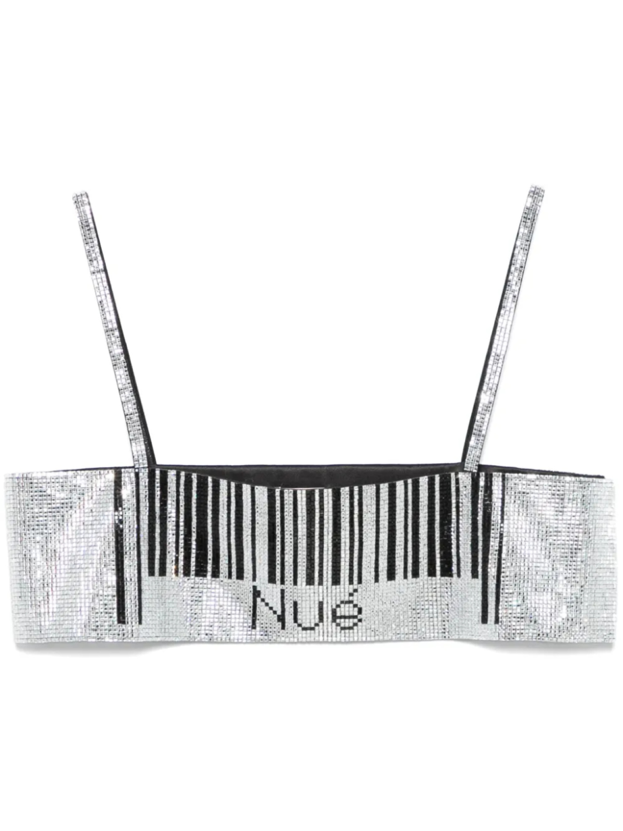 

Nuè топ Barcode Mirror, серебряный