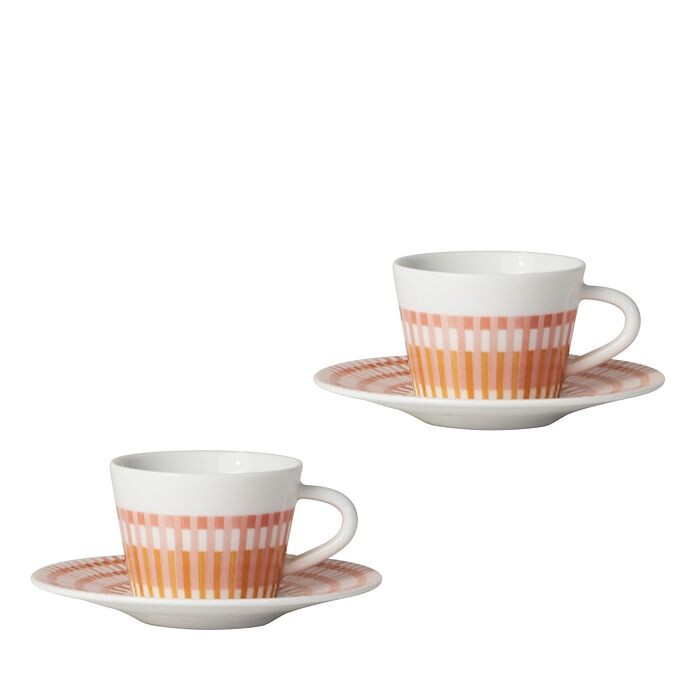 

Bernardaud Terra Rosa Чашка для эспрессо с блюдцем, набор из 2 шт, мультиколор