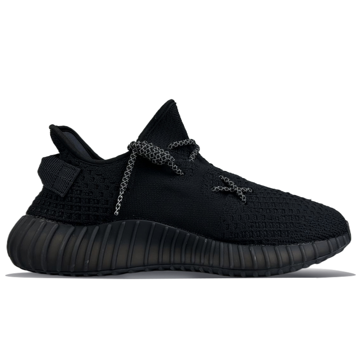 Adidas Originals Yeezy Boost 350 V2 противоскользящие низкие кеды унисекс черно-серые, цвет Black — фото 4