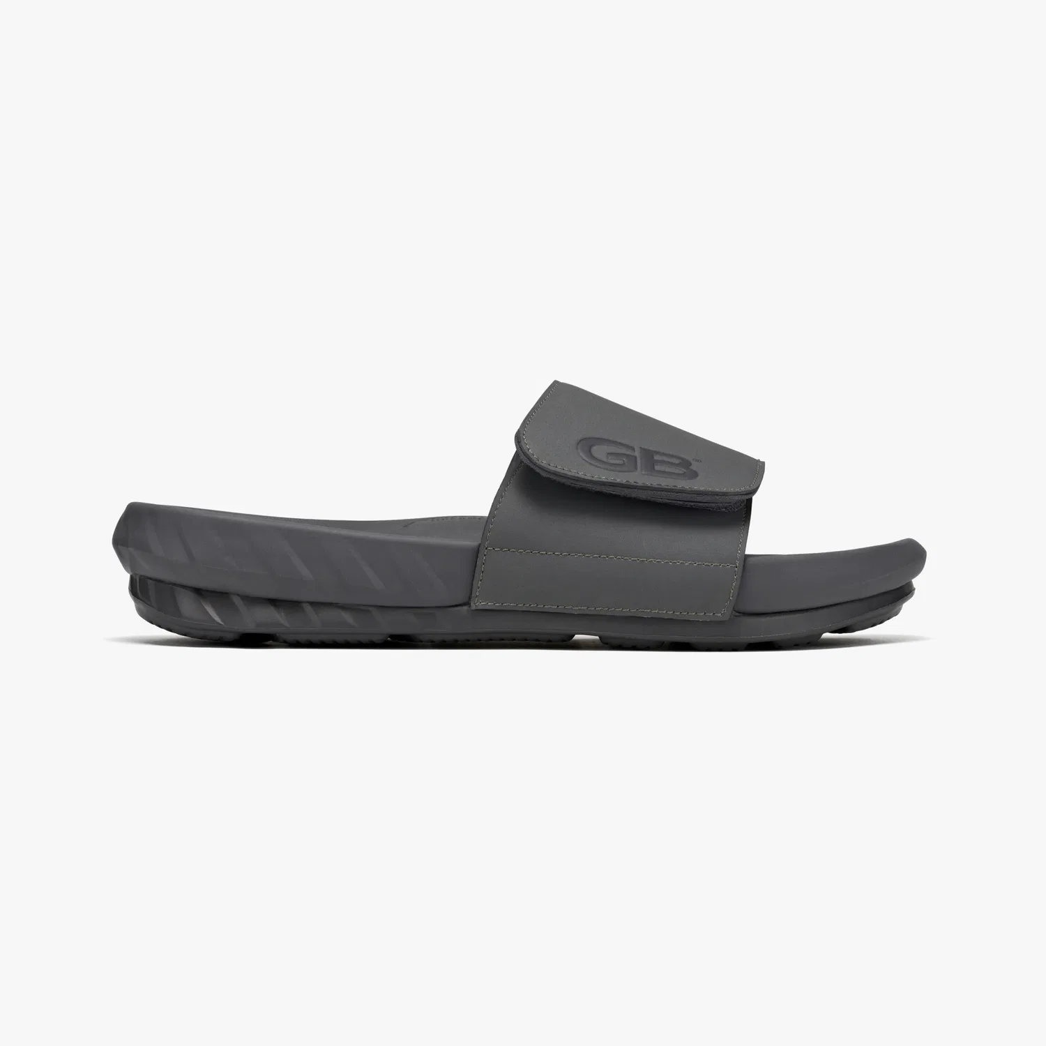 Мужские шлёпанцы GB Pro Slide Cement Grey от Goalstudio — фото 3