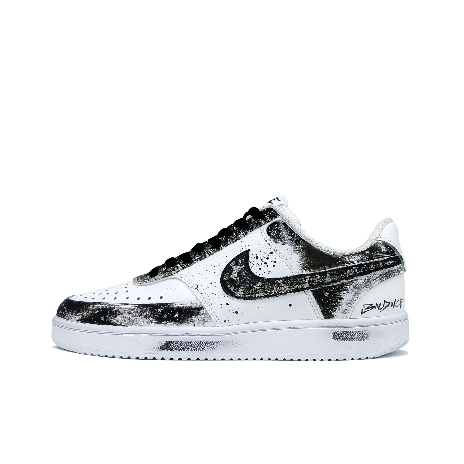 

Кроссовки Nike Court Vision 1 Low Top мужские черно-белые, Knight Godly Black