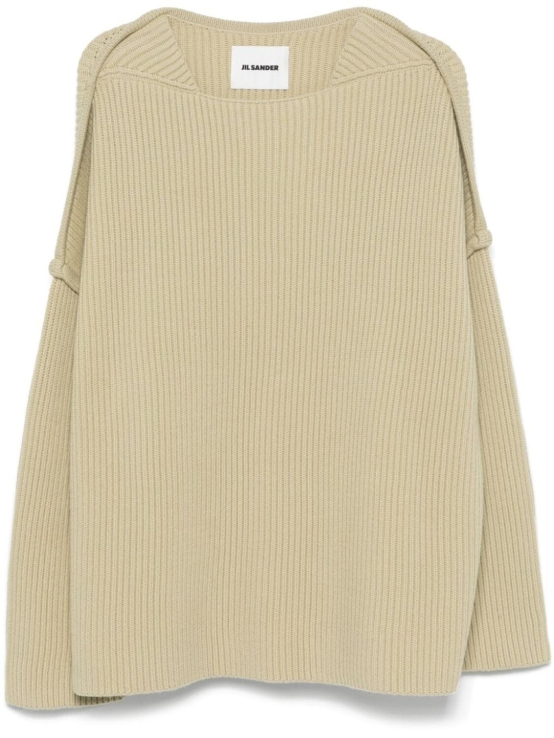 

Ребристый свитер Jil Sander, зеленый