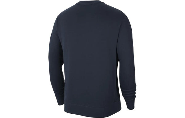 Толстовка men's solid color alphabet printing round neck sports blue Nike, мультиколор — фото 2