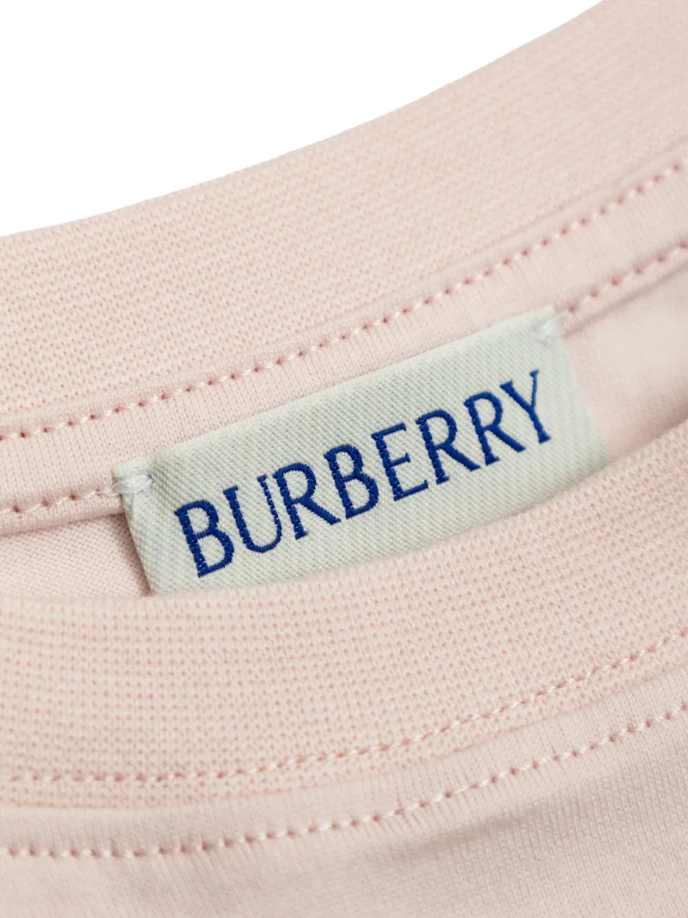 Футболка с принтом Check Burberry Kids, розовый — фото 3