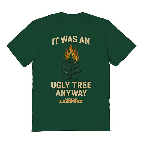 

Футболка с принтом Men's National Lampoon's Christmas Vacation It Was an Ugly Tree Anyways Licensed Character