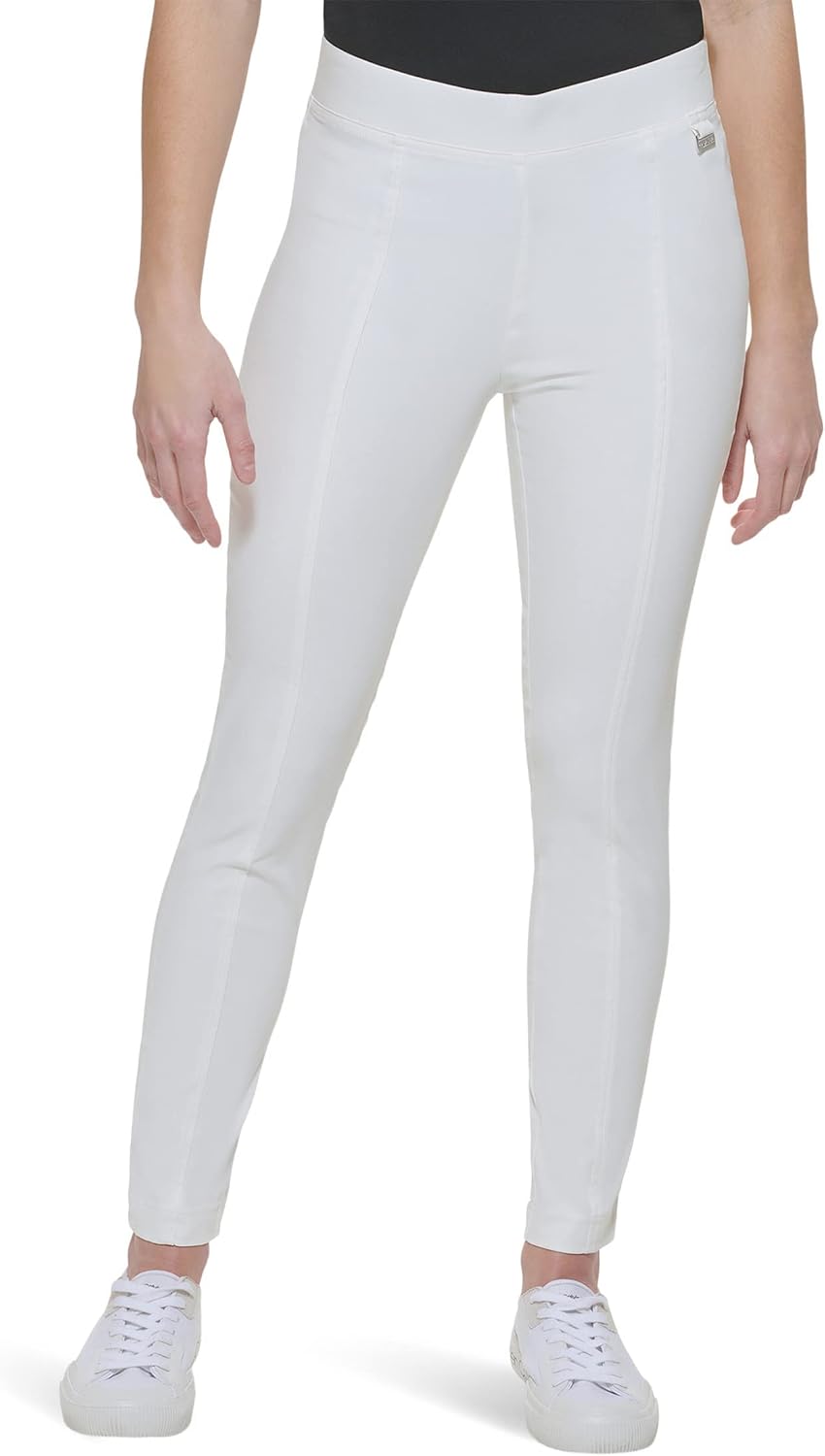 

Женские повседневные брюки Calvin Klein Ponte Fitted, Soft White