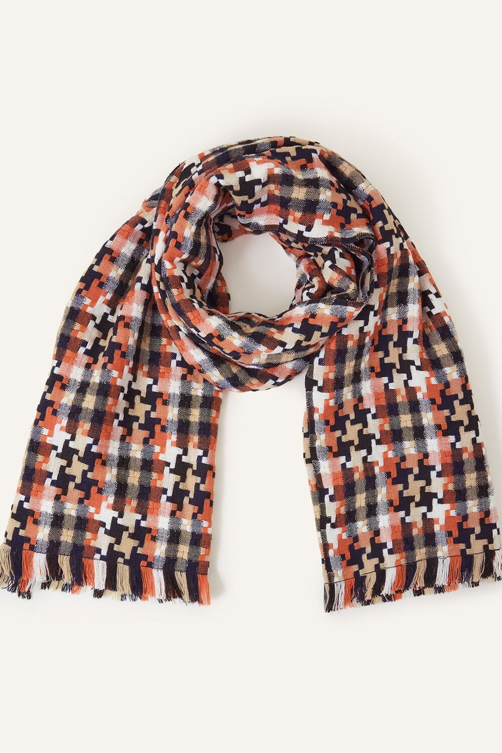 

Тканое одеяло в клетку Accessorize, черный