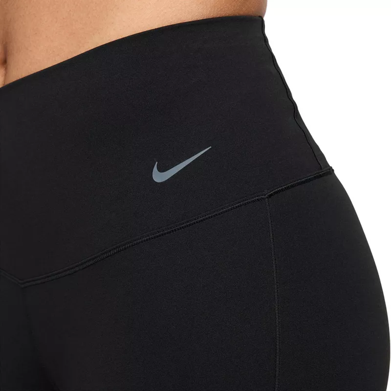 Женские расклешенные леггинсы с высокой талией Nike Zenvy, черный — фото 4
