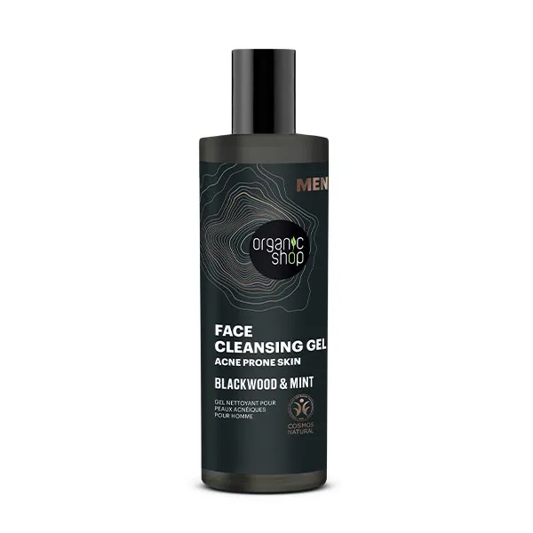 

Очищающий гель для лица Face Cleansing Gel Blackwood & Mint Organic Shop, 200 ml