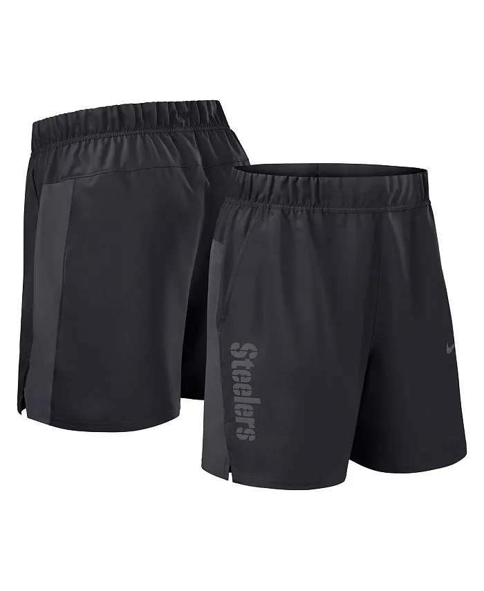 

Мужские черные шорты Pittsburgh Steelers Woven Victory Performance Nike