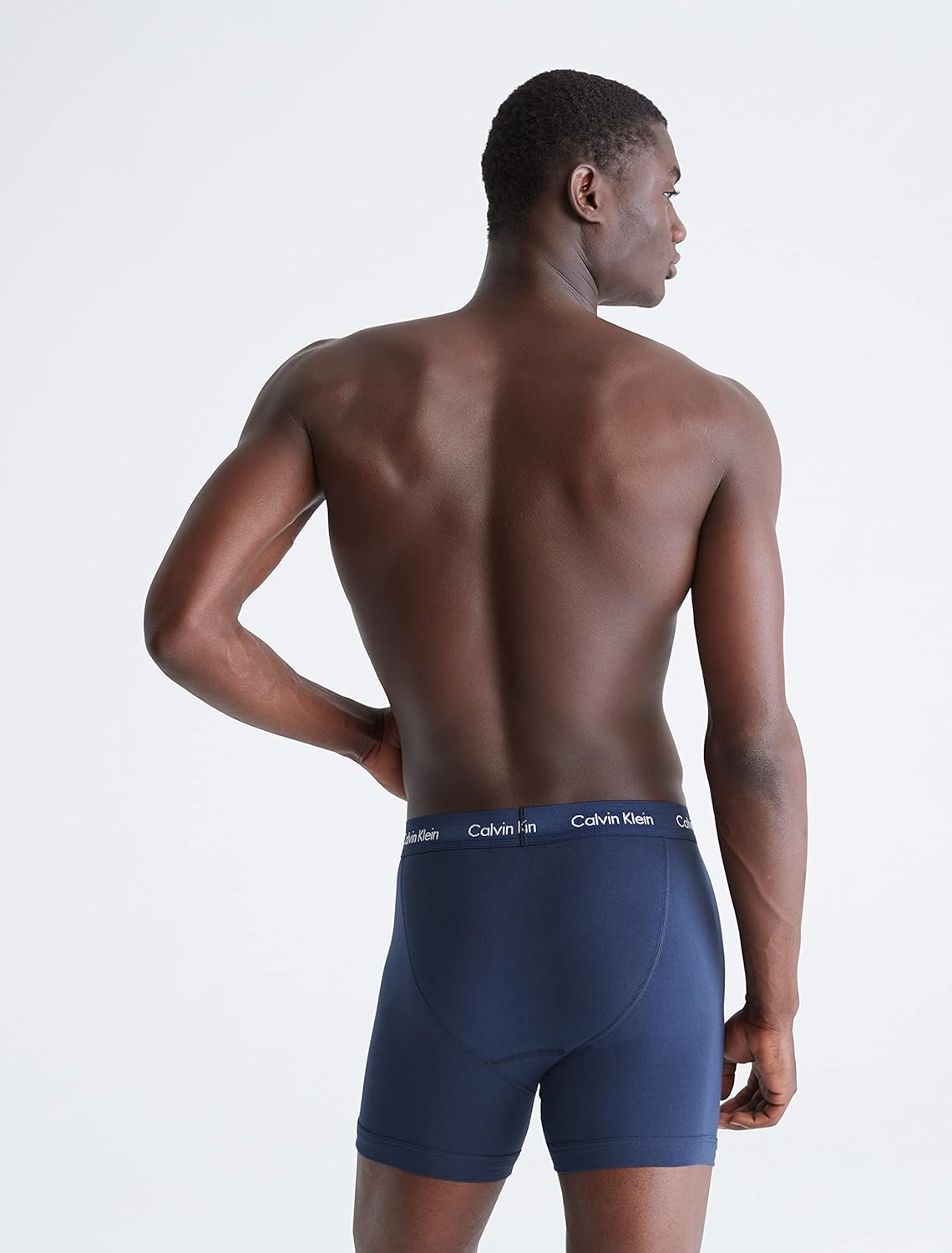 Комплект из 7 мужских трусов-боксеров Calvin Klein из хлопка и эластичного материала, 3 Black, 2 Blue Shadow, 2 Cobalt Water — фото 3