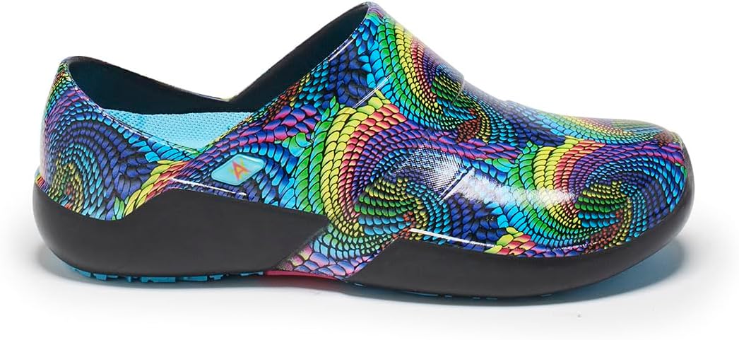 

Кроссовки Anywear Journey для мужчин и женщин, сделанные методом впрыска с EVA, слипоны для сада, обувь для поваров, Electric Serpent Illusion