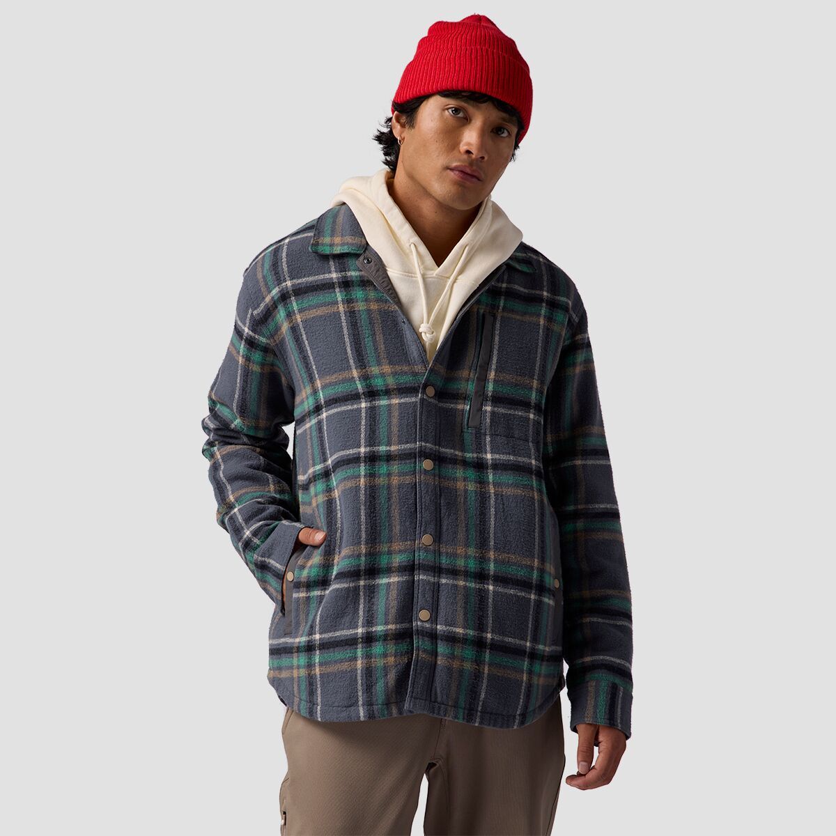 

Вэнчур фланелевая шака с эластичной тканью Backcountry, цвет turbulence plaid
