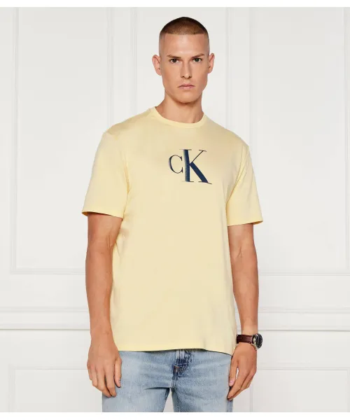 

Футболка Classic fit Calvin Klein Jeans, желтый