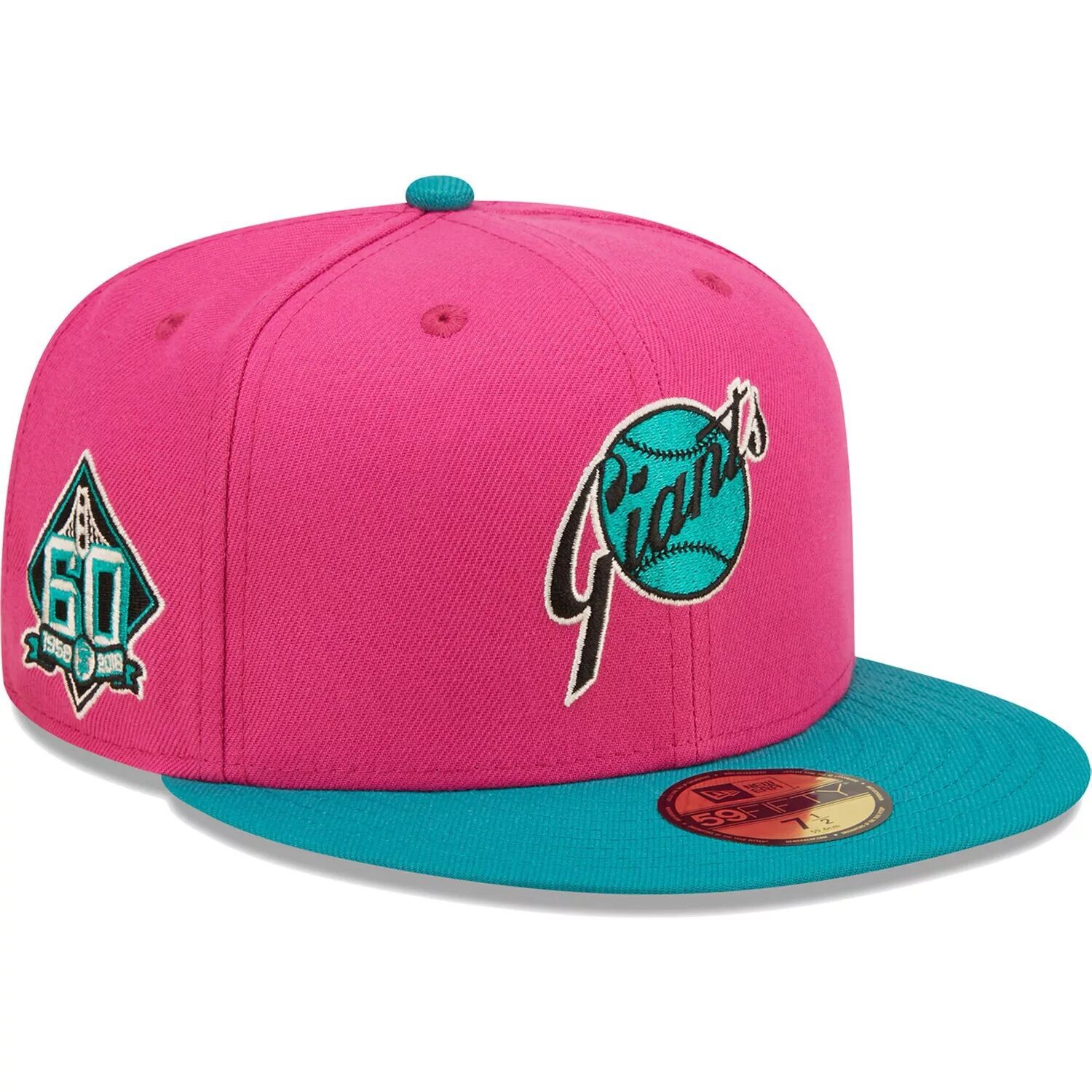 

Мужская облегающая шляпа New Era розового/зеленого цвета San Francisco Giants Cooperstown Collection 60th Anniversary Passion Forest 59FIFTY