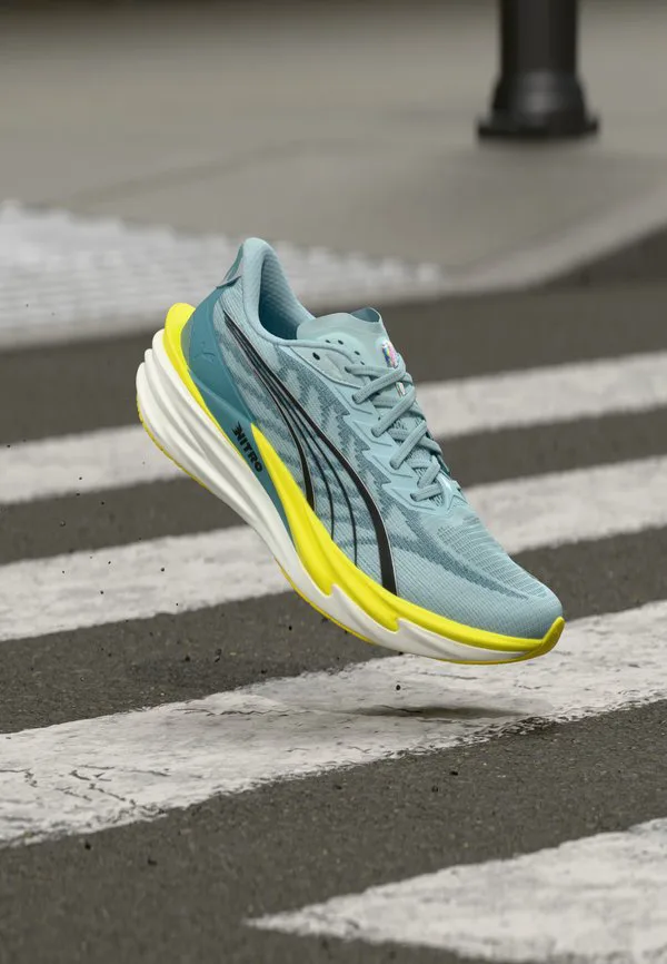 Кроссовки для бега по шоссе deviate nitro 4 Puma, Baltic Sea Blue/Fresh Water