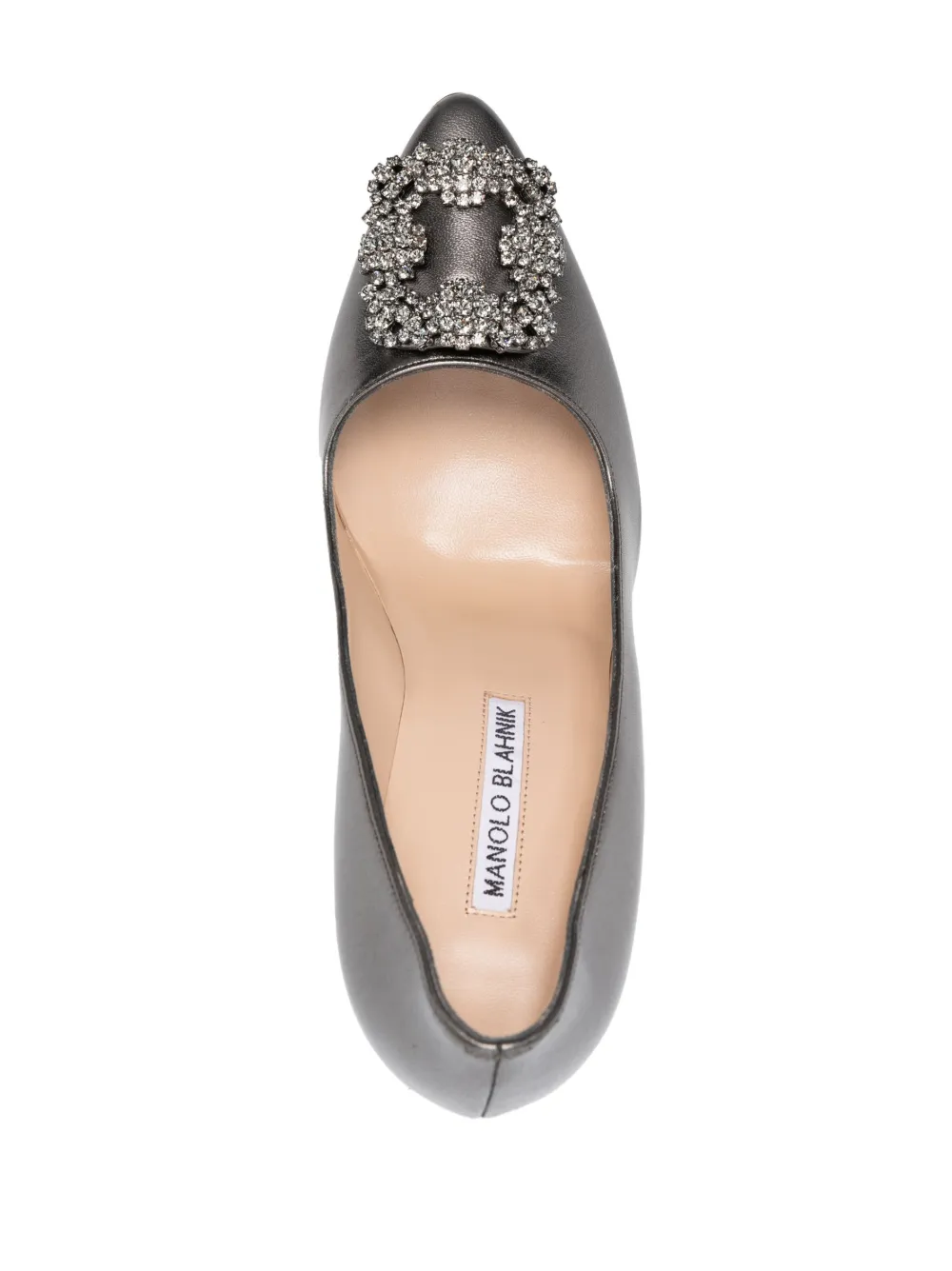 Туфли Hangisi 105 Manolo Blahnik, серый — фото 4