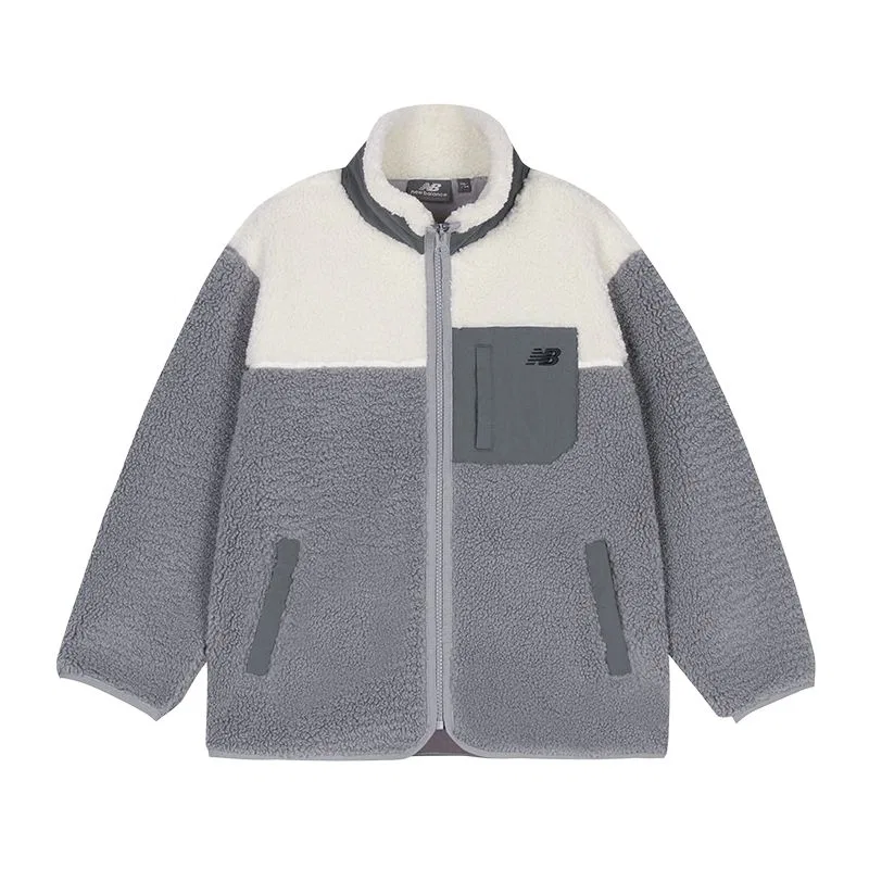 Пальто вельветовое Kids' New Balance серое