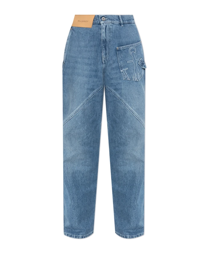 

Джинсы с логотипом Jw Anderson, синий