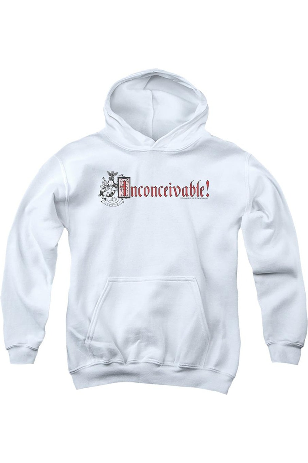 

Толстовка с капюшоном для детей "Принцесса-невеста" с гербом Виззини Gildan, белый