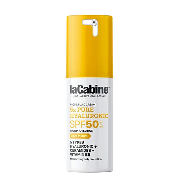 

Ежедневный солнцезащитный флюид spf 50 LACABINE 5X Pure Hyaluronic Spf 50, 30 мл