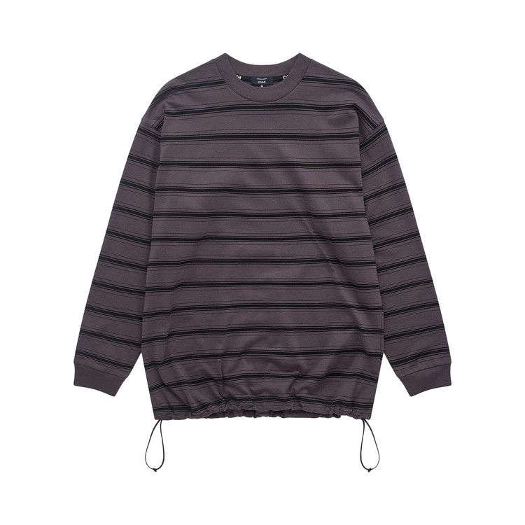 

Топ Comme des Garçons Homme Cotton Jersey Horizontal Stripes Long-Sleeve Top, Grey/Black