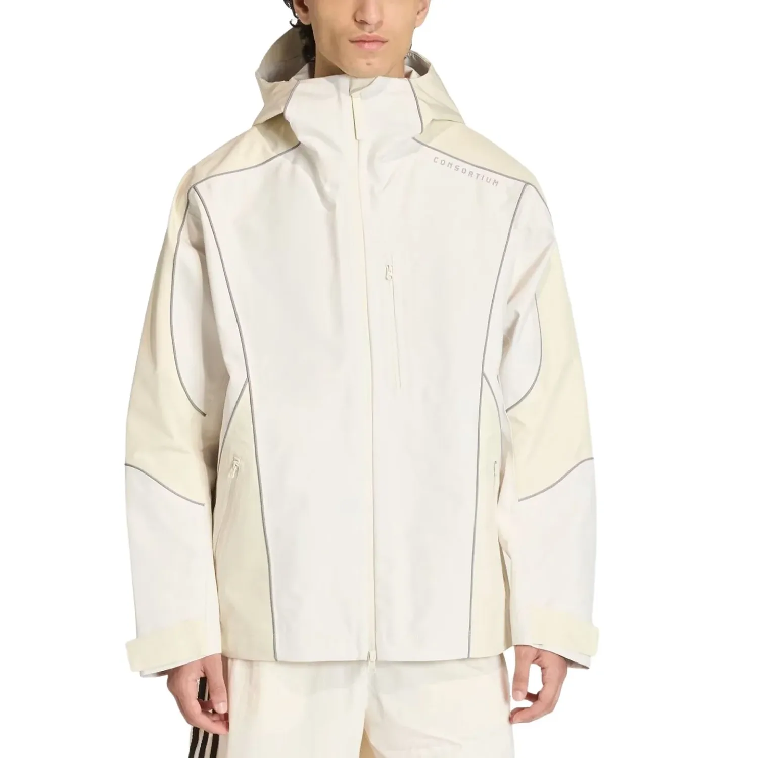 Куртка Adidas Consortium Shell Jacket 'Chalk White' — фото 2