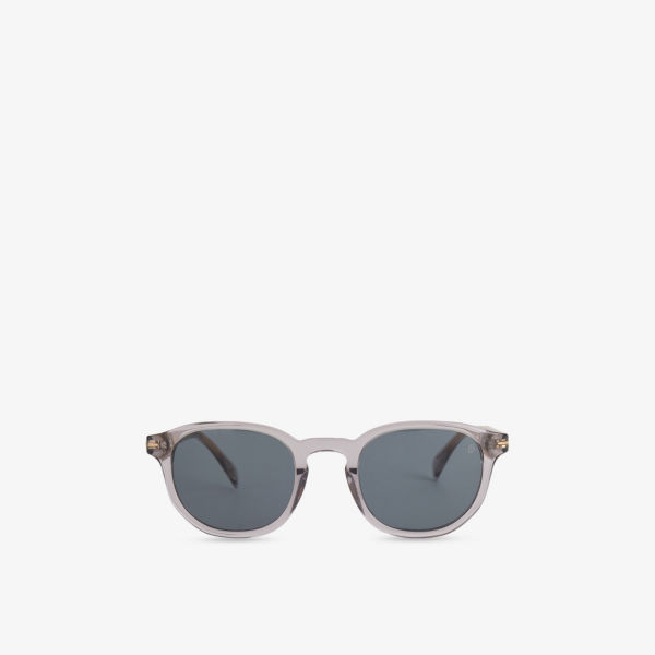 

1007/S круглые очки в ацетатной оправе Eyewear By David Beckham, серый