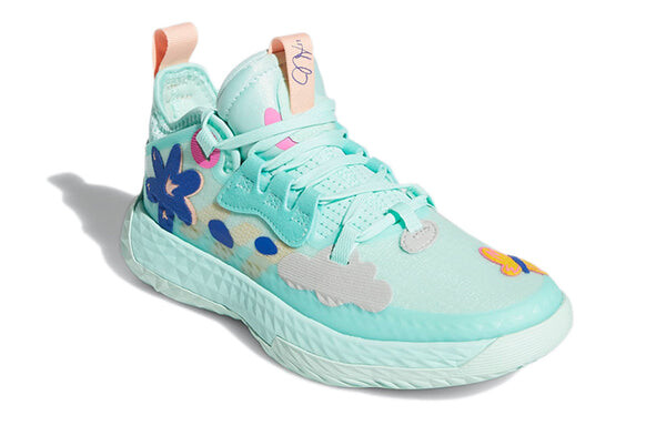 Кроссовки harden vol. 5 j Adidas, зеленый — фото 3