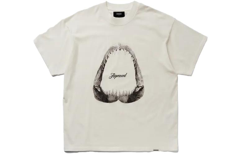 

Футболка «Челюсти акулы» REPRESENT, Ecru