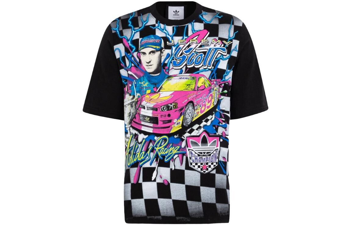 

Футболка JEREMY SCOTT Collaboration унисекс, черная Adidas, черный