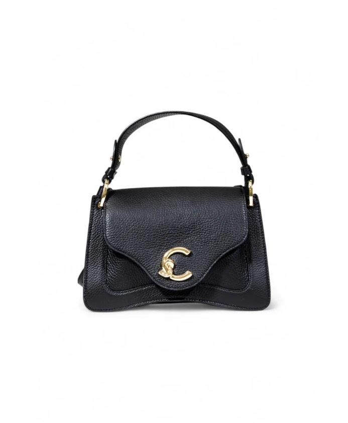 

Элегантная кожаная сумка через плечо Coccinelle, черный