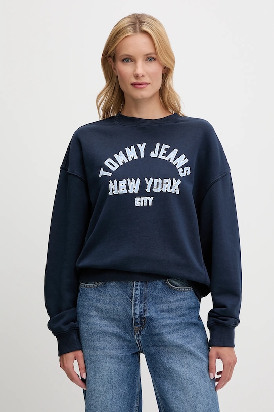 

Хлопковая толстовка Tommy Jeans, темно-синий