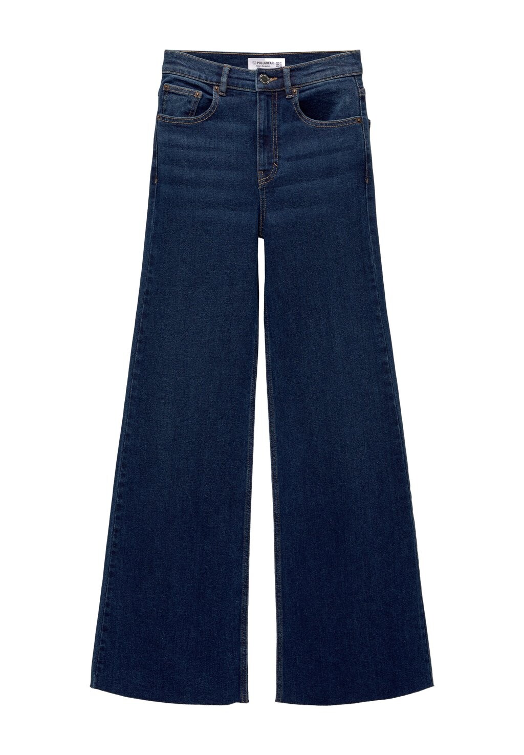 

Широкие джинсы WIDE PULL&BEAR, темно-синий