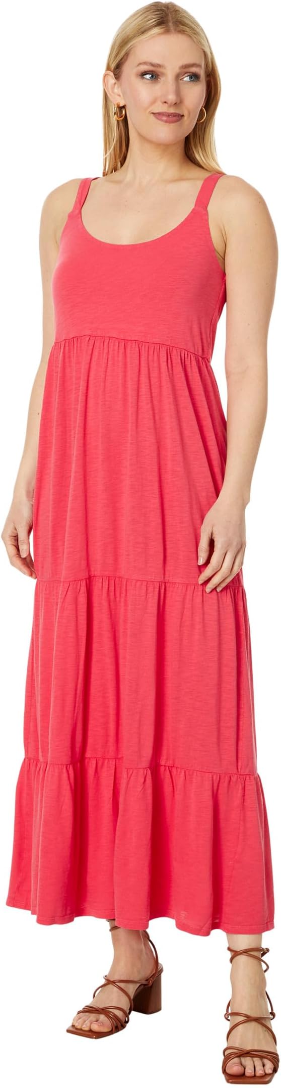 

Платье NIC+ZOE Tiered Maxi Dress, цвет Poppy
