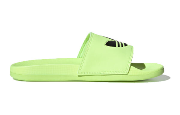 Тапочки originals adilette lite slipper 'black green' Adidas, черный — фото 3
