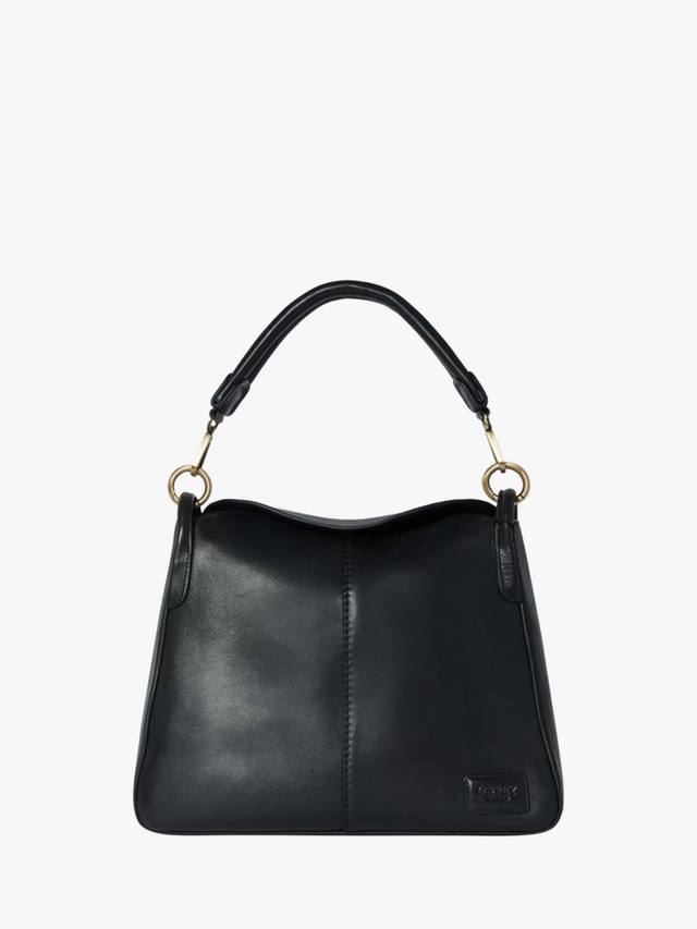 

Оксфордская кожаная сумка через плечо Medium OSPREY LONDON, Black