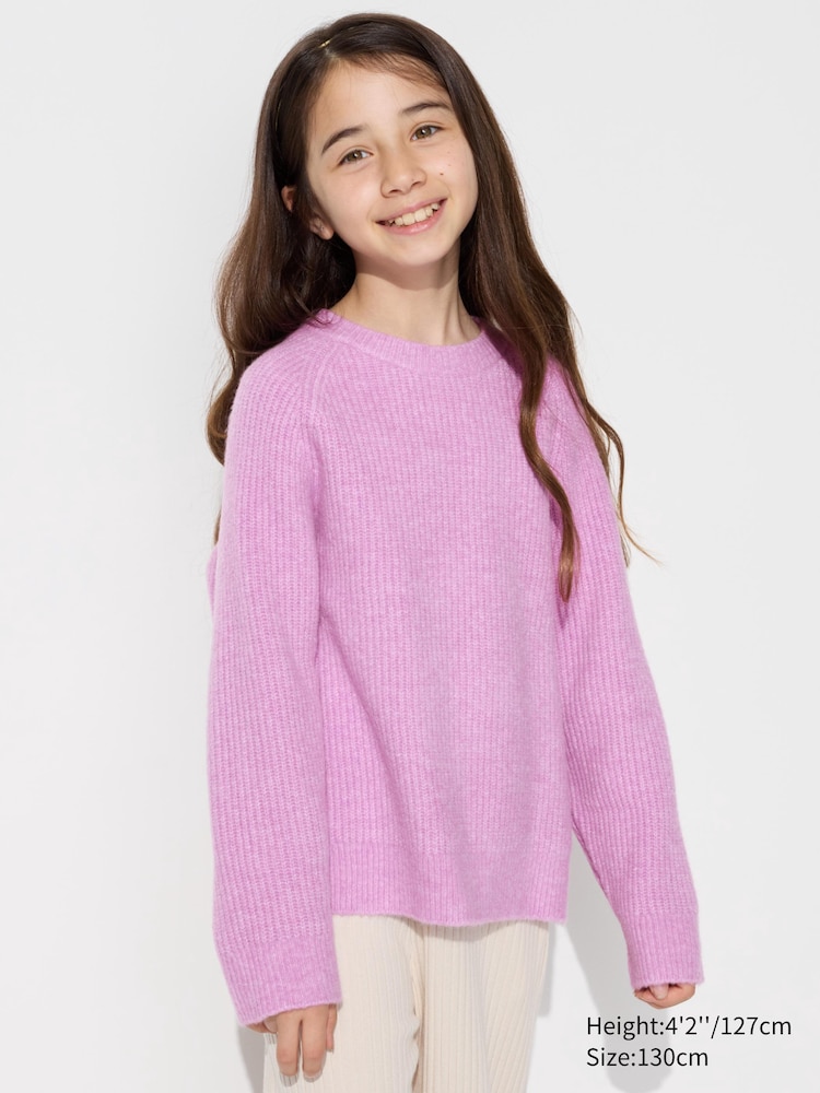 

Джемпер из пряжи суфле Uniqlo, цвет 12 розовый