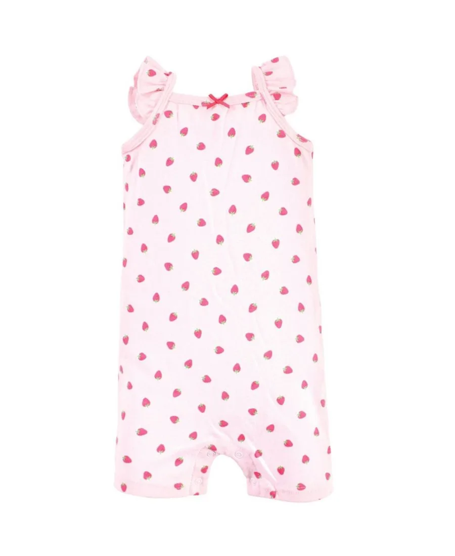 Хлопковые комбинезоны Hudson Baby, розовый strawberry — фото 3
