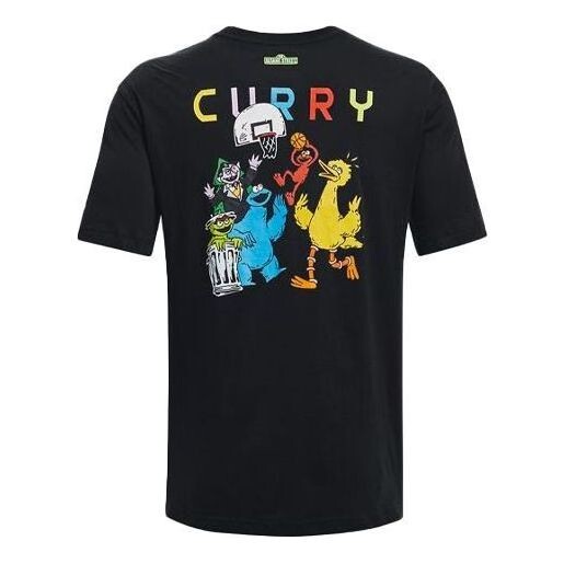 

Футболка curry sesame street graphic tee 'black' Under Armour, черный