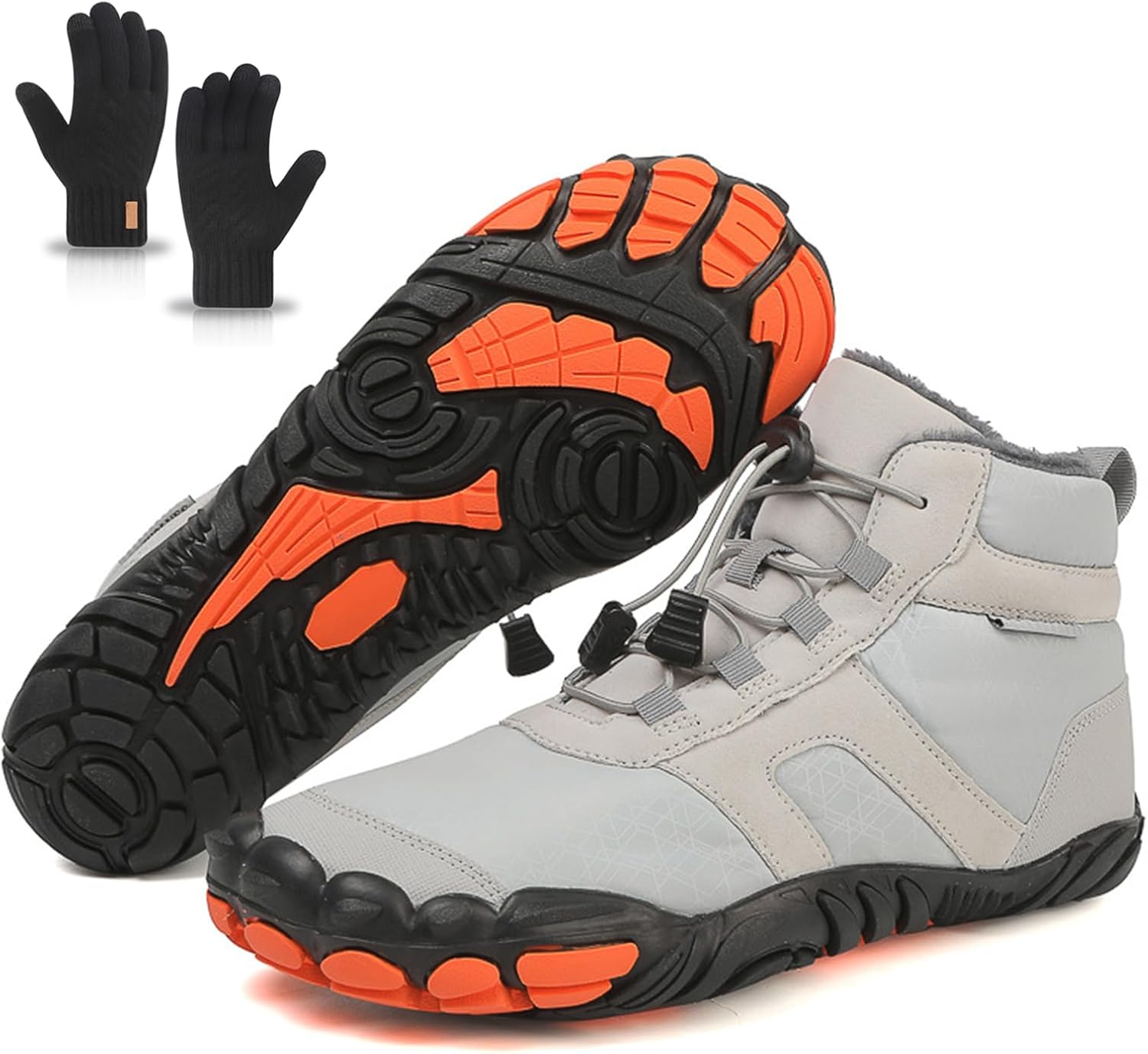 

Зимние Ботинки для Женщин и Мужчин, Осень 2025, Водонепроницаемые Трекинговые Обувь с Широким Носком, Кроссовки для Ходьбы Generic, серый