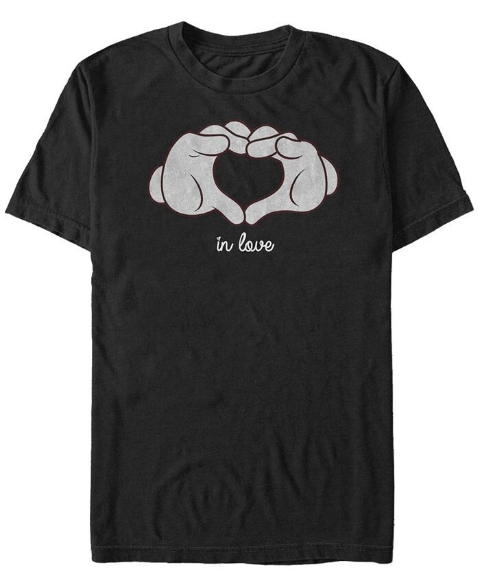 

Мужская футболка с коротким рукавом Mickey Classic Glove Heart Fifth Sun, черный