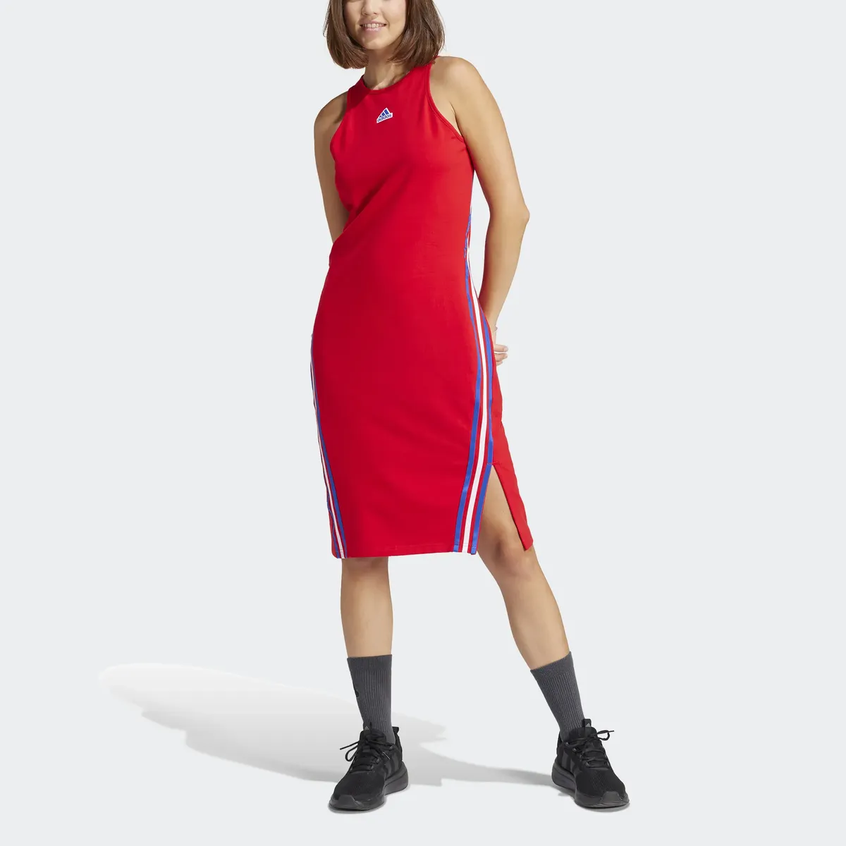 

Платье-рубашка Adidas Sportswear "W FI 3S DRESS" (1 шт.), цвет Better Scarlet