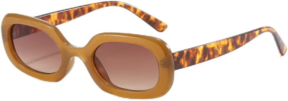 

Классические ретро-панк солнцезащитные очки в маленькой оправе, модные ретро-прямоугольные солнцезащитные очки для женщин с защитой от УФ-излучения UV400, очки для активного отдыха HHZZYVY, Hawksbill Brown